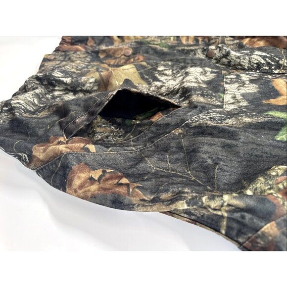 Mad Dog Gear Sterns Camo Mens Jacket 2XL Mossy Oak Breakup Mesh Lined Hooded Y2K - Picture 8 of 14